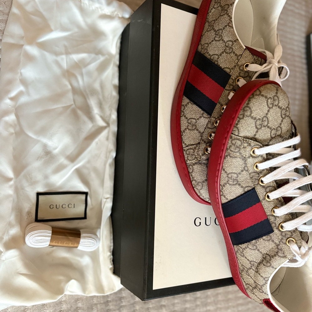 Gucci Red and Blue Sneakers